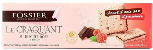 Fossier Pink Biscuit with Raspberry and Dark Chocolate