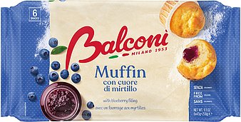 Muffin blueberry filled